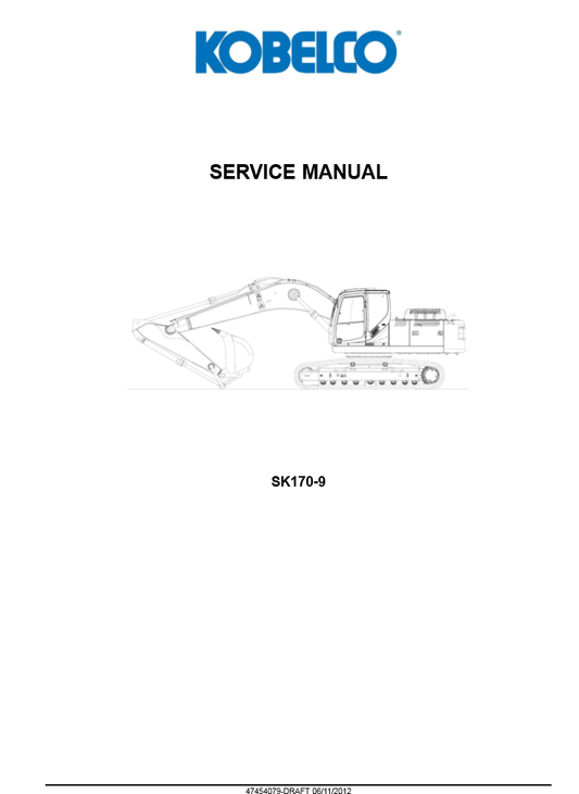 Manual de Taller Excavadora Kobelco SK170-9