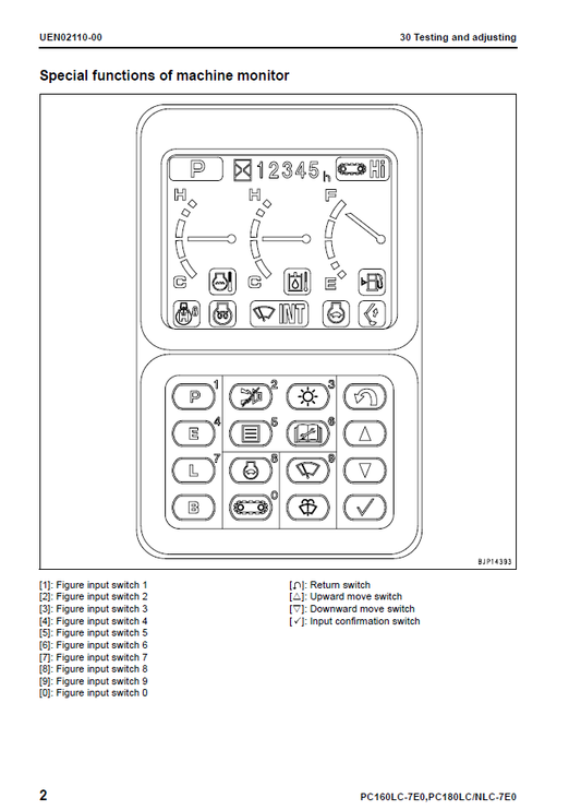 Manual de Taller Excavadora Komatsu PC160LC-7E0, PC180LC-7E0, PC180NLC-7E0 - K45001