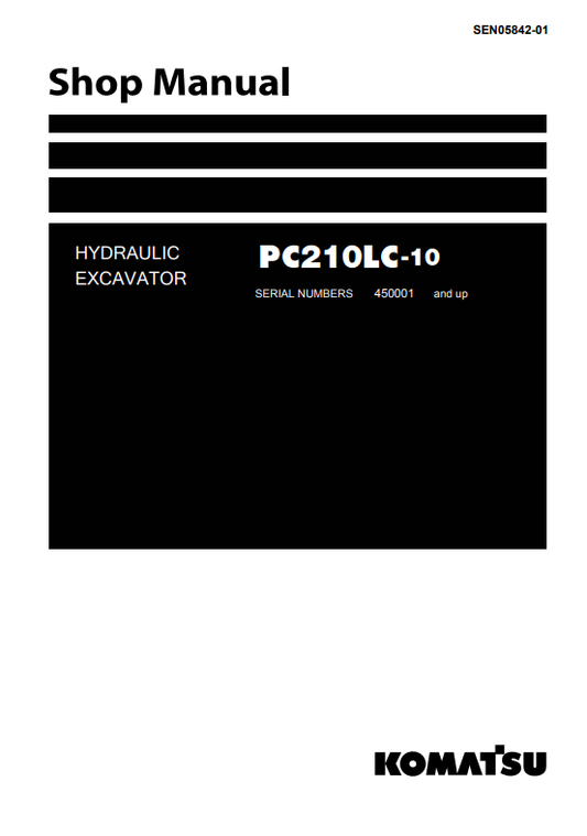 Manual de Taller Excavadora Komatsu PC210LC-10