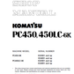 Manual de Taller Excavadora Komatsu PC450-6K - K32001,K34001,  PC450LC-6K - K32001, K34001