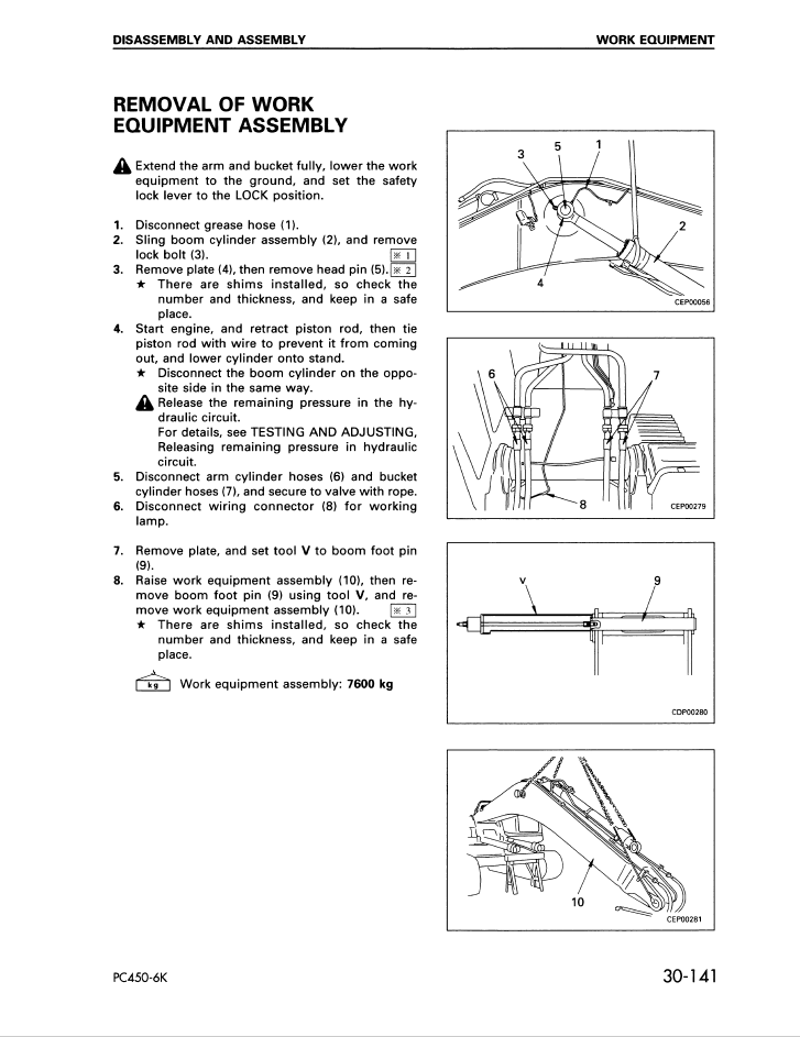 Manual de Taller Excavadora Komatsu PC450-6, PC450LC-6 - 12144
