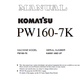 Manual de Taller Excavadora Komatsu PW160-7K - K40001