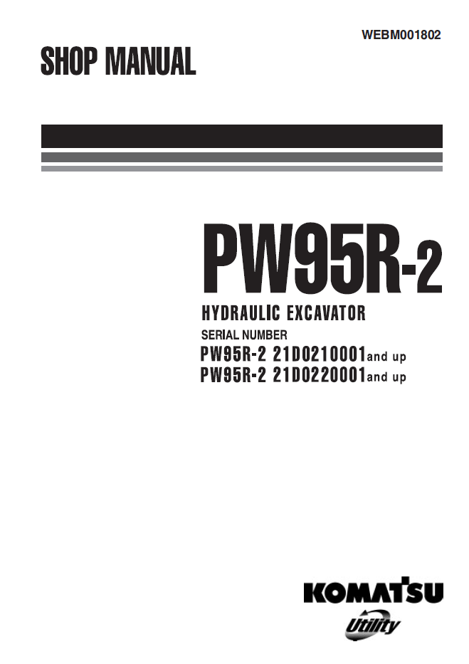 Manual de Taller Excavadora Komatsu PW95R-2