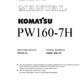 Manual de Taller Excavadora Sobre Ruedas Komatsu PW160- 7H - H50051