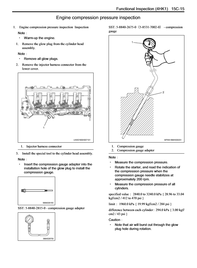 Manual de Taller Isuzu 4HK1 Engine Interim Tier 4