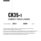 Manual de Taller Minicargador Compacto Komatsu CK35-1