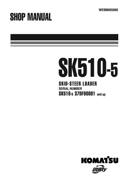 Manual de Taller Minicargador Komatsu SK510-5