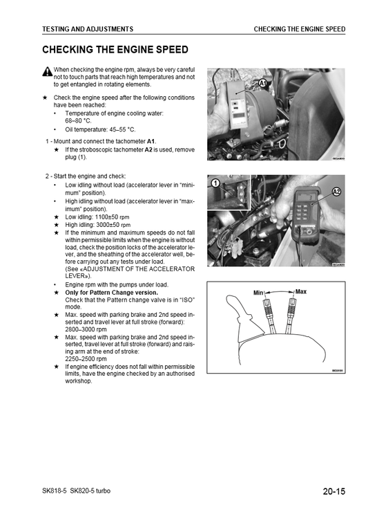 Manual de Taller Minicargador Komatsu SK818-5, SK820-5 Turbo
