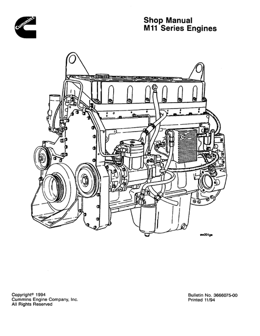 Manual de Taller Motor Cummins M11 Series