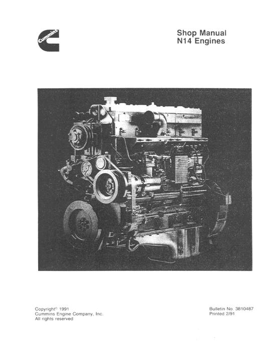 Manual de Taller Motor Cummins N14