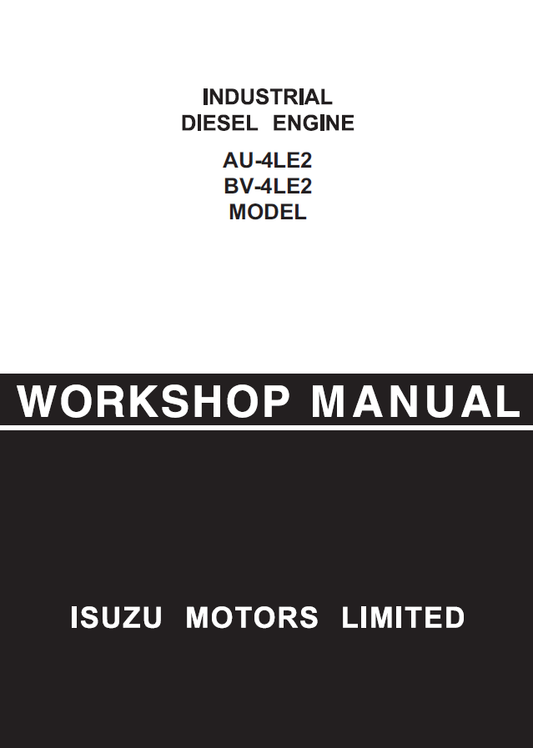 Manual de Taller Motor Industrial Isuzu 6RB1, 6RB1T