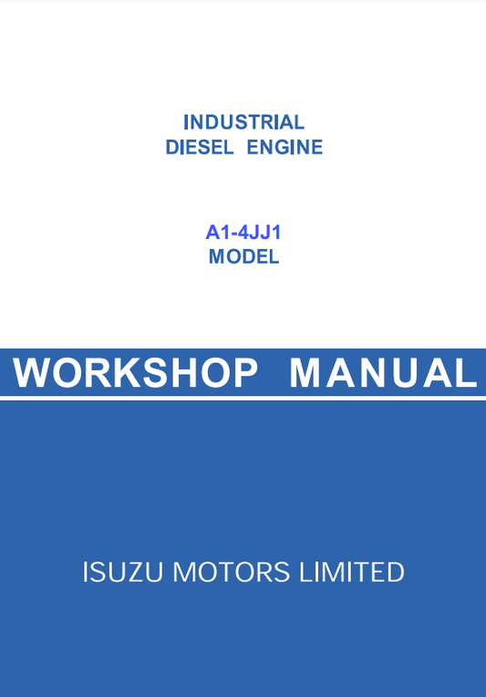Manual de Taller Motor Industrial Isuzu A1-4JJ1