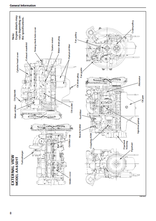 Manual de Taller Motor Isuzu AA-6SD1T