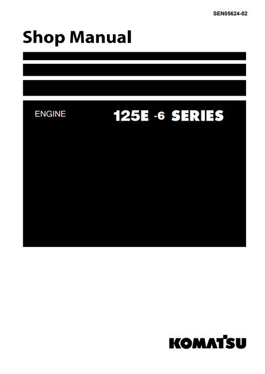 Manual de Taller Motor Komatsu 125E-6 Series