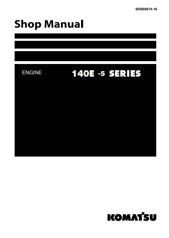 Manual de Taller Motor Komatsu 140E-5 Series