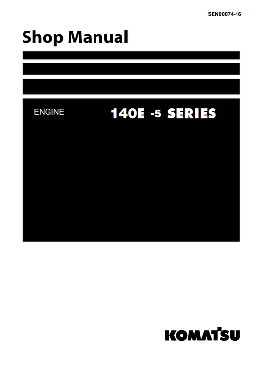 Manual de Taller Motor Komatsu 140E-5 Series