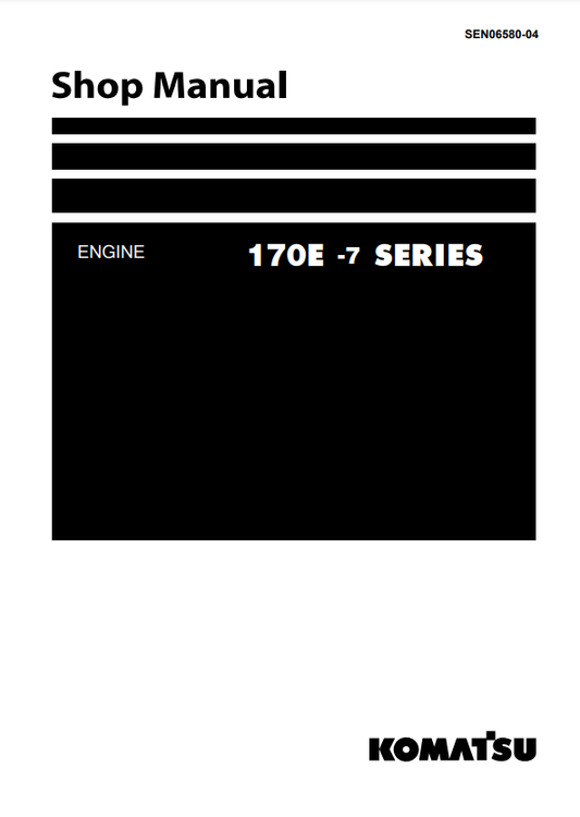 Manual de Taller Motor Komatsu 170E-7 Series