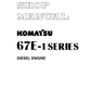 Manual de Taller Motor Komatsu 3D67E-1 Series