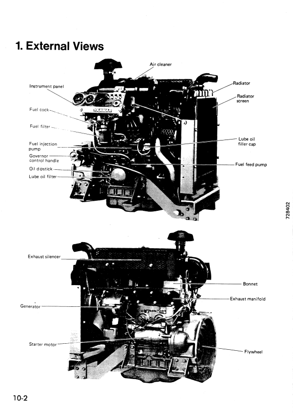 Manual de Taller Motor Komatsu 3D72-2, 3D75-2, 3D78-1, 3D84-2 Series