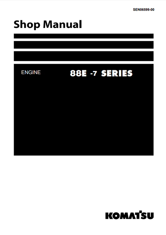 Manual de Taller Motor Komatsu 3D88E-7 Series