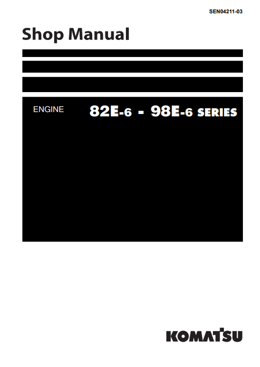 Manual de Taller Motor Komtsu 82E-6 a 98E-6 Series