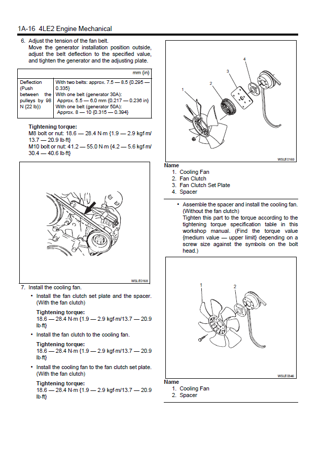 Manual de Taller Motores Indstriales Isuzu AU-4LE2, BV-4LE2