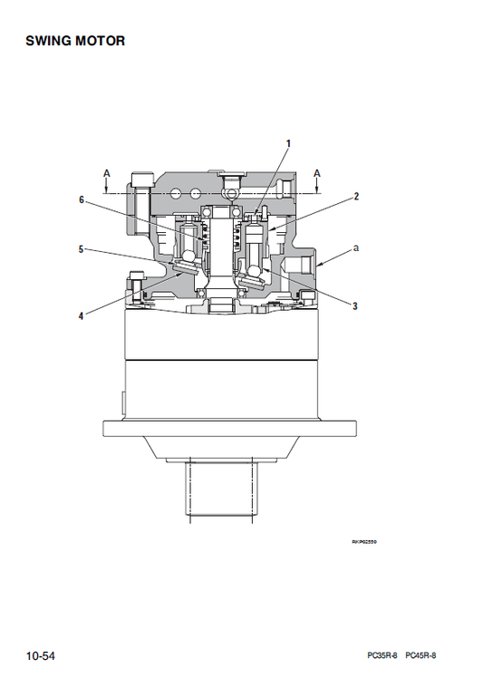 Manual de Taller Excavadora Hidraúlica Komatsu PC35R-8 - F20932, PC45R-8 - F21251 Deluxe