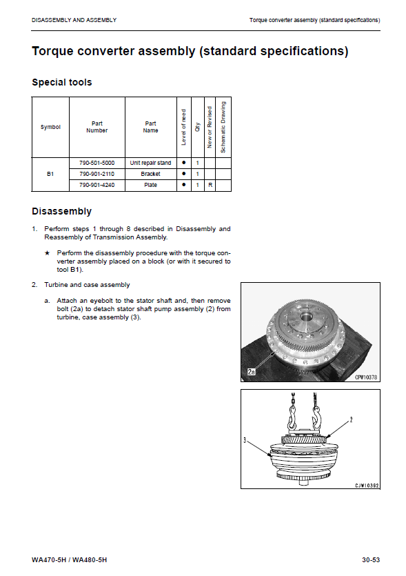 Manual de Taller Parte 1 Cargador Komatsu WA470-5H - WA470H50051, WA480-5H - WA480H50051