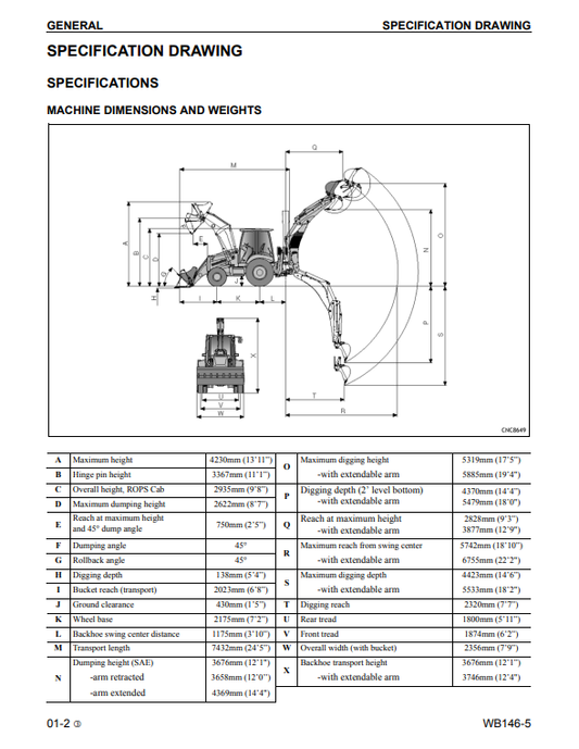 Manual de Taller Retroexcavadora Komatsu WB146-5 USA