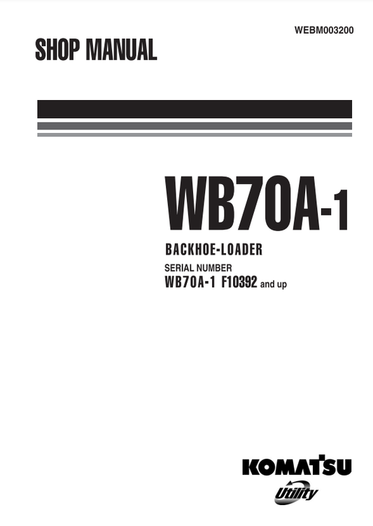 Manual de Taller Retroexcavadora Komatsu WB70A-1