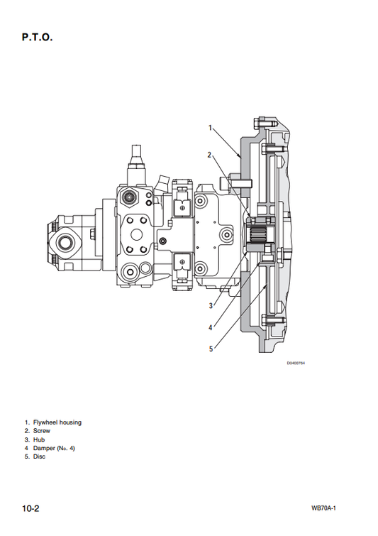 Manual de Taller Retroexcavadora Komatsu WB70A-1