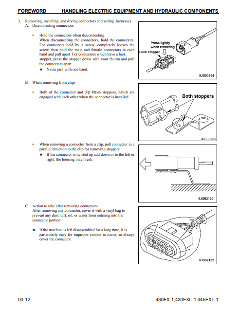 Manual de Taller Talador Komatsu 430FX-1, 430FXL-1, 445FXL-1
