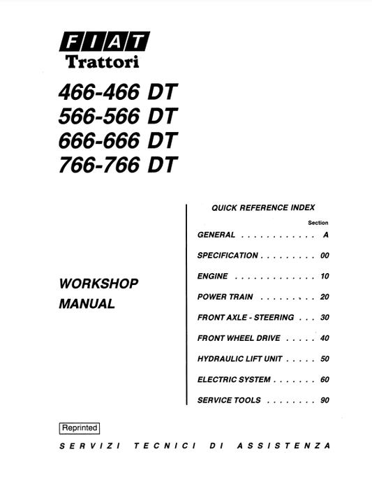 Manual de Taller Tractor New Holland 466 466DT 566 566DT 666 666DT 766 766DT