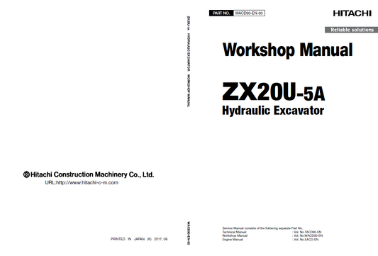 Manual de Taller Y Diagrama Circuitos Eléctricos Excavadora Hitachi ZX20U-5A