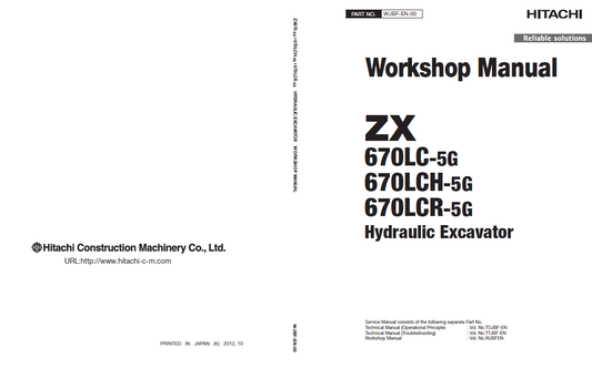 Manual de Taller y Diagrama de Circuitos Excavadora Hitachi ZX670-5G