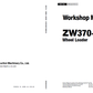Manual de Taller y Diagramas Cargador Hitachi ZW370-6