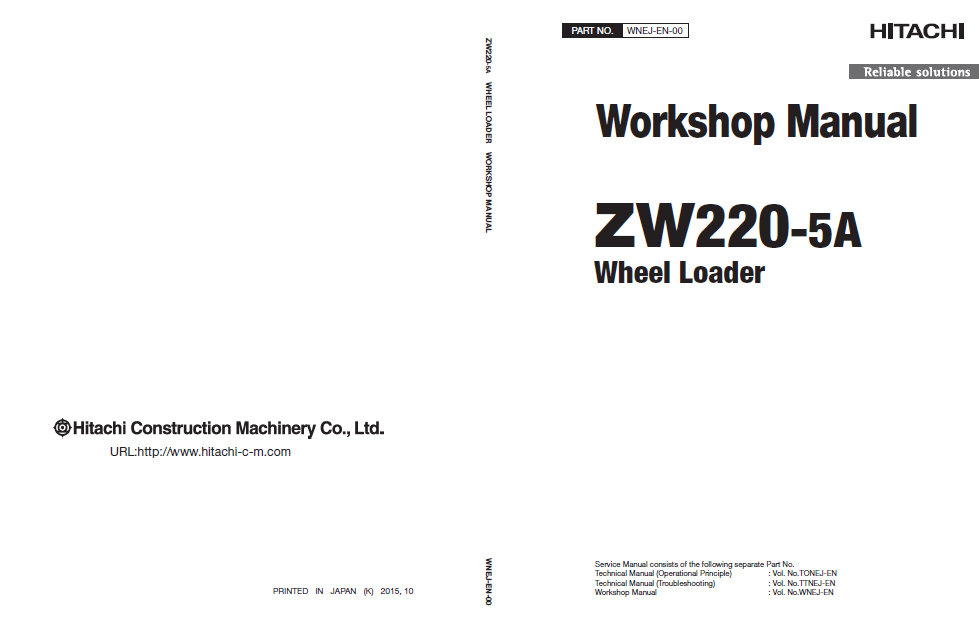 Manual de Taller y Diagramas Circuitos Eléctricos Cargador Hitachi ZW220-5A