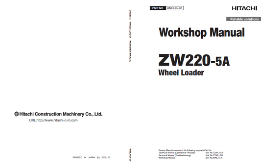 Manual de Taller y Diagramas Circuitos Eléctricos Cargador Hitachi ZW220-5A