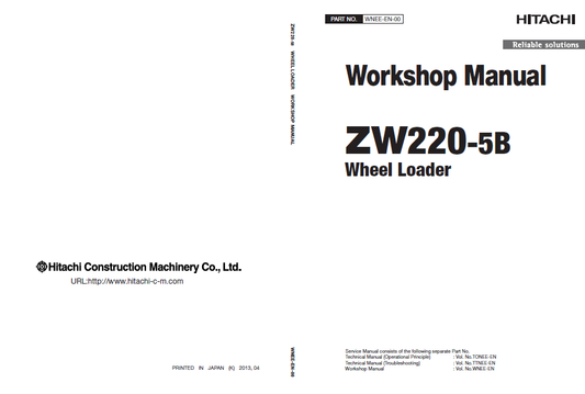 Manual de Taller y Diagramas Circuitos Eléctricos Cargador Hitachi ZW220-5B