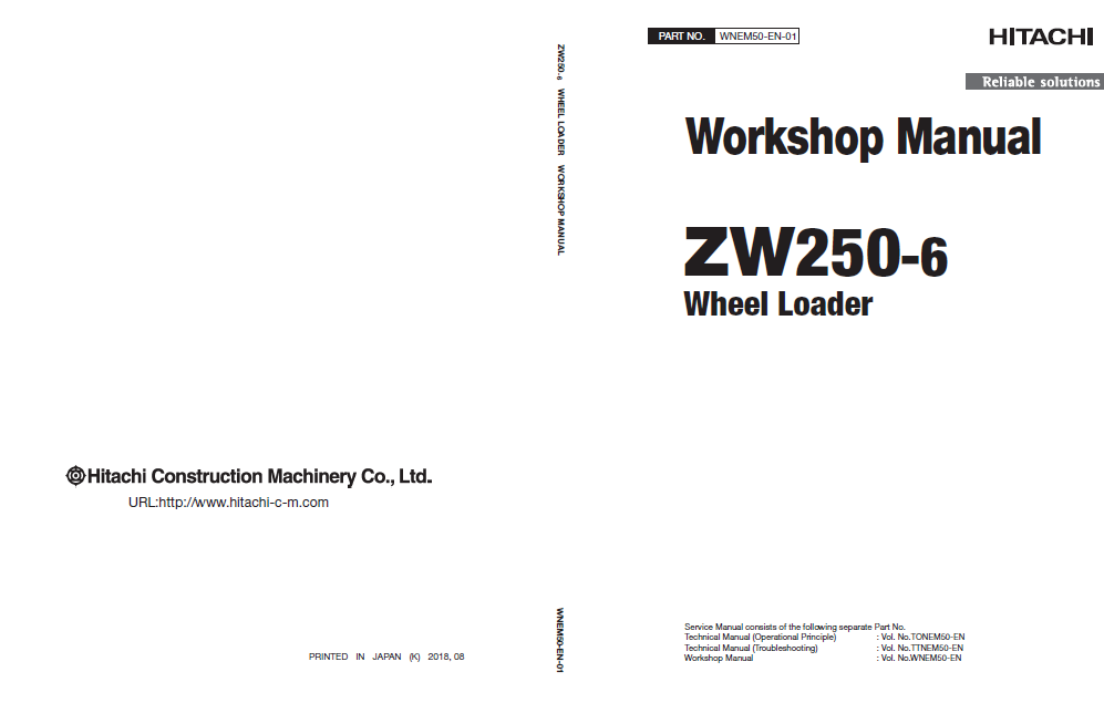 Manual de Taller y Diagramas Circuitos Eléctricos Cargador Hitachi ZW250-6