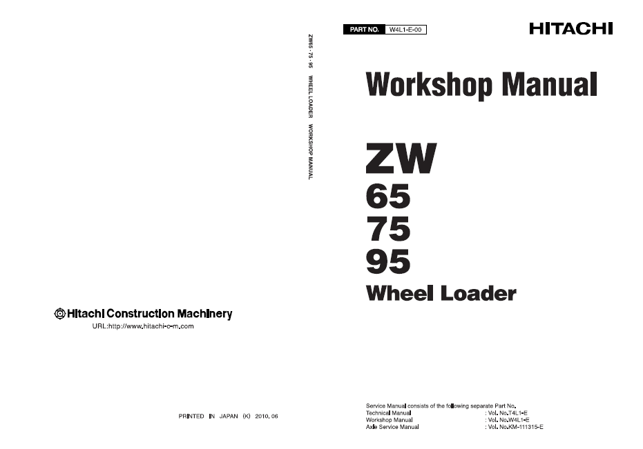 Manual de Taller y Diagramas Circuitos Eléctricos Cargador Hitachi ZW 65-75-95