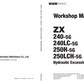 Manual de Taller y Diagramas Circuitos Eléctricos Excavadora Hitachi ZX240-5G, ZX250-5G Series
