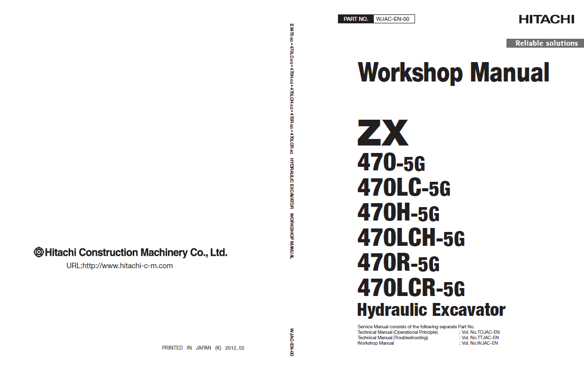 Manual de Taller y Diagramas Circuitos Eléctricos Excavadora Hitachi ZX470-5G