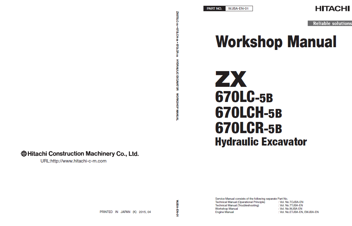 Manual de Taller Excavadora Hitachi ZX670LC-5B