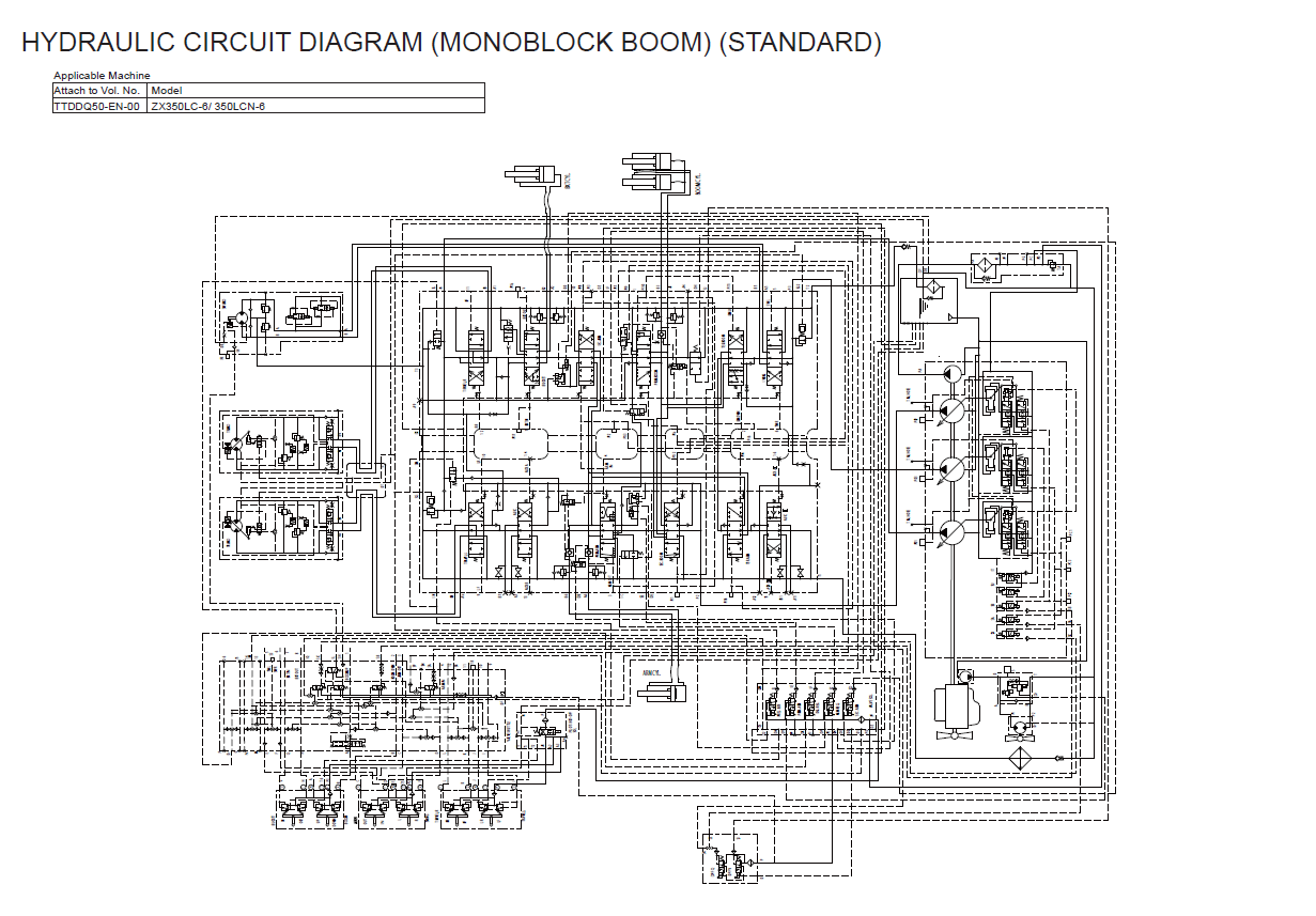 Manual de Taller y Diagramas Excavadora Hitachi ZX350LC-6, ZX350LCN-6