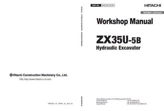 Manual de Taller y Diagramas Excavadora Hitachi ZX35U-5B