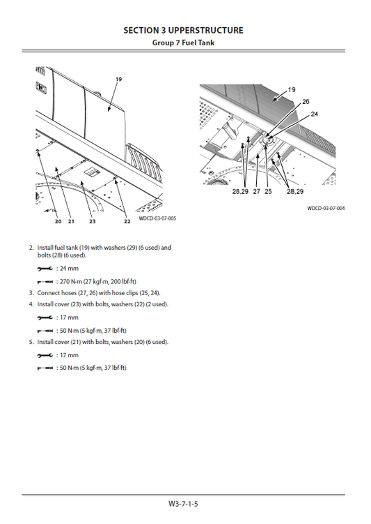 Manual de Taller y Diagramas de Circuitos Eléctricos Excavadora Hitachi ZX280-5G, ZX280LC-5G