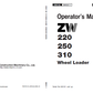 Manual del Operador Cargador Hitachi ZW220 ZW250 ZW310