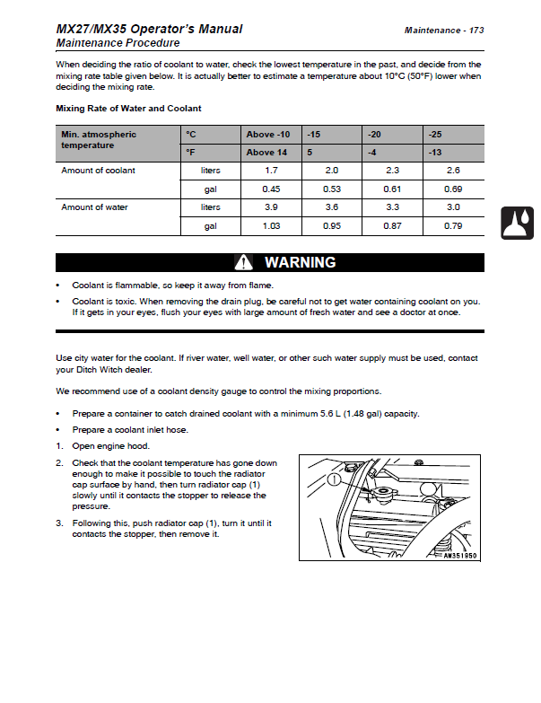 Manual del Operador Excavadora Ditch Witch MX27, MX35