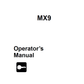 Manual del Operador Excavadora Ditch Witch MX9